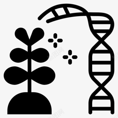 DNA植物遗传学生物学dna图标