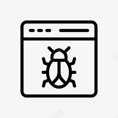 恶意软件的bug恶意软件浏览器bug图标