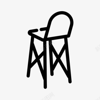 艺术椅家具凳子图标