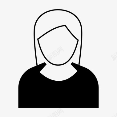 人物篮球女人帐户化身图标