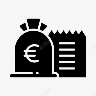 梦想基金欧元票据金融图标