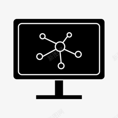 PPT图表信息图表分析计算机图标