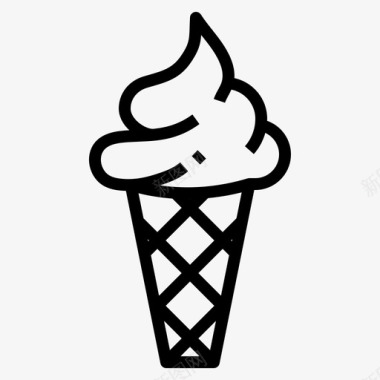 冰淇淋矢量图软服务甜点冰淇淋图标