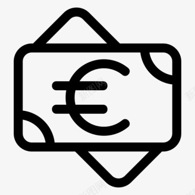 火焰欧元图标欧元货币欧洲图标
