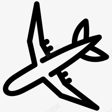 中秋节包装素材飞机机场交货图标