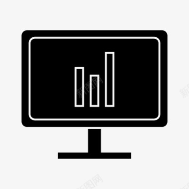 创意图表信息图表分析计算机图标