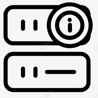 服务器服务器云数据图标