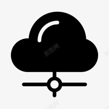 服务器云数据库网络图标