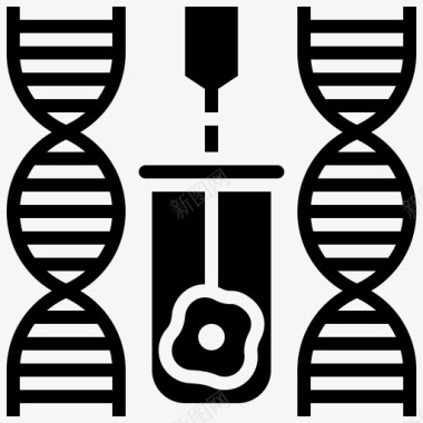 DNA基因改造生物技术dna图标