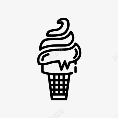 冰淇淋矢量图冰淇淋清洁饮料图标