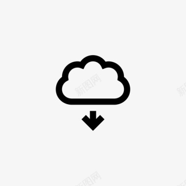 服务器云下载在线图标