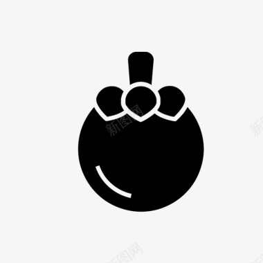 山竹山竹图标食品水果图标