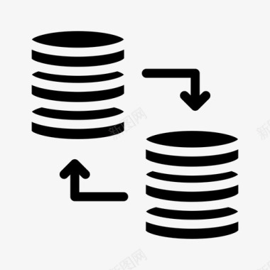 服务器文件共享数据数据库图标