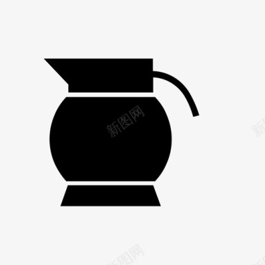 咖啡壶图标饮料商店图标