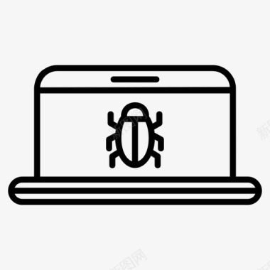 防病毒软件恶意软件保护安全图标