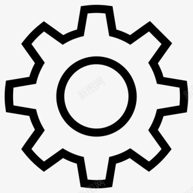 齿轮标志齿轮首选项设置图标