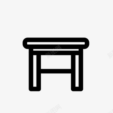 桌子桌子椅子门图标