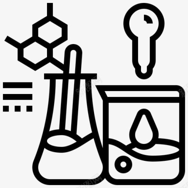 趣味测试化学品烧杯烧瓶图标