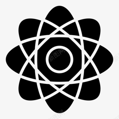 原子物理学科学图标