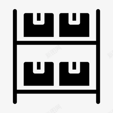 中秋节包装素材包裹纸箱送货图标