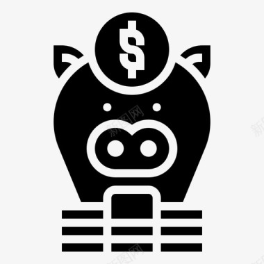 识字储蓄效益增长图标