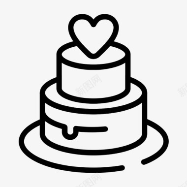 婚礼蛋糕素材婚礼蛋糕婚姻聚会图标