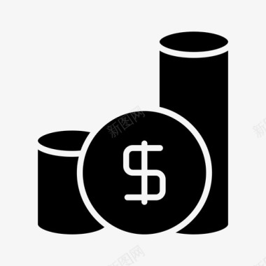 梦想基金金钱美元金融图标