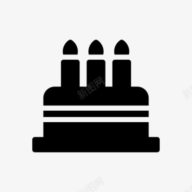 蜡烛蛋糕生日蛋糕蜡烛图标