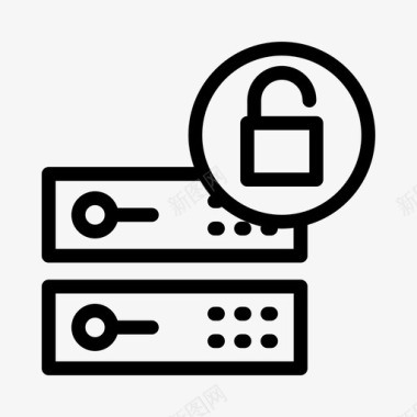 服务器解锁数据库保护图标