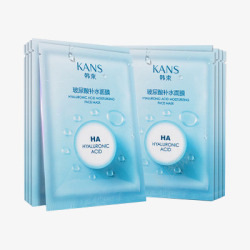 韩束KanS玻尿酸补水面贴膜B产品抠图素材
