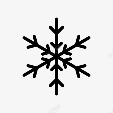 天气符号雪灾难雪花图标