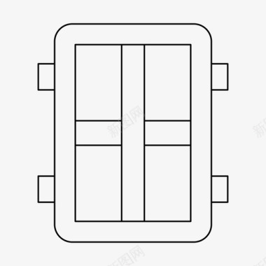 火焰背景装饰窗装饰门图标