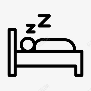 双十一活动睡眠活动床图标