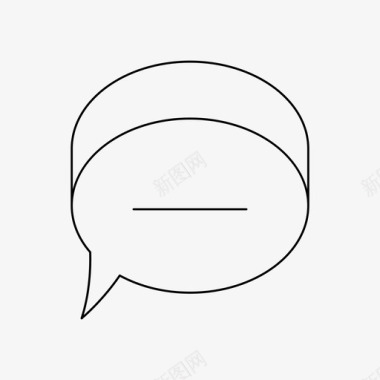 垃圾删除图标信息聊天沟通图标