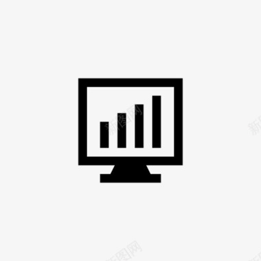 液晶电视机图标图形图表计算机图标