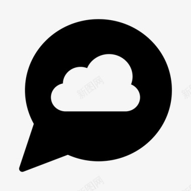 服务器云计算数据库图标