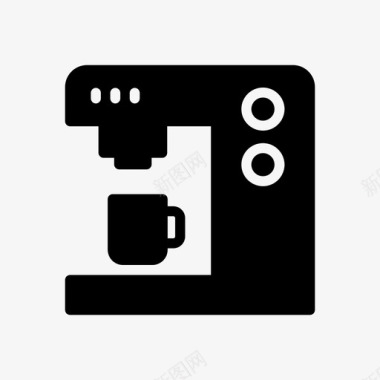 咖啡机免抠图片咖啡机咖啡因杯子图标