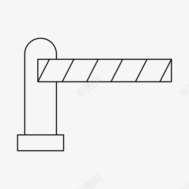 障碍障碍阻挡围栏图标