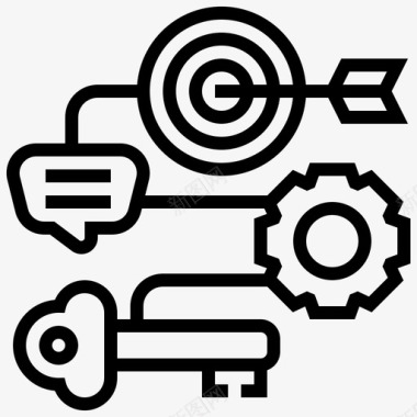 数字免扣图片目标关键结果图标