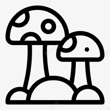 动物蘑菇木耳其他图标