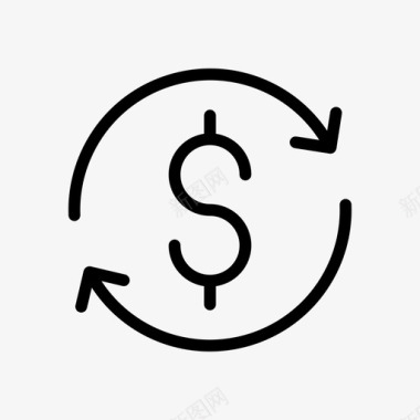 火焰美元图标美元外汇金融图标