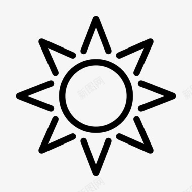 太阳太阳气候阳光图标