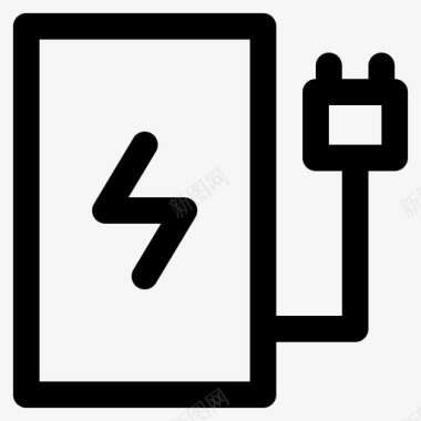 电动车电池充电图标