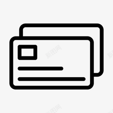 信用卡信用卡借记卡付款图标