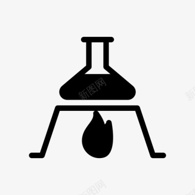 烧杯燃烧器医疗图标