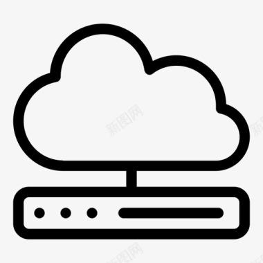 计算机云存储计算机电子设备图标