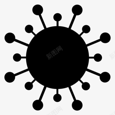 小病毒病毒冠状病毒冠状病毒19型图标
