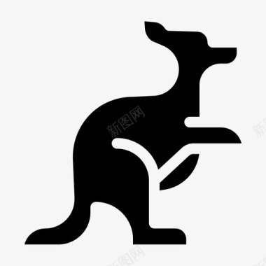 袋鼠一家袋鼠动物哺乳动物图标