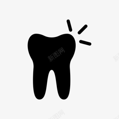 护理牙齿牙科医疗保健图标