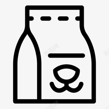 彩绘宠物牛奶盒子饮料图标